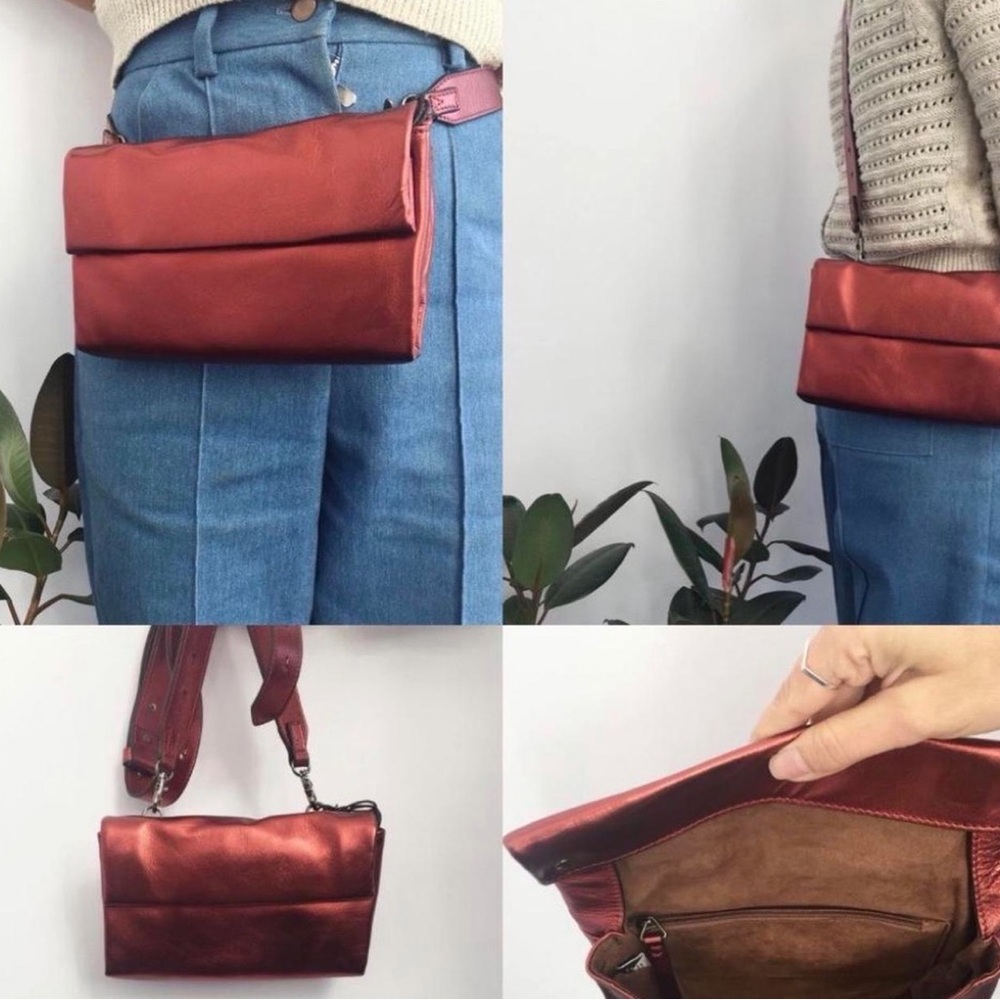 Metallic Red Women's Bag